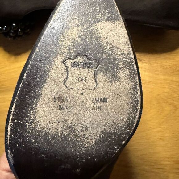 Vintage Stuart weitzman suede beaded heels 6 - Picture 2 of 6